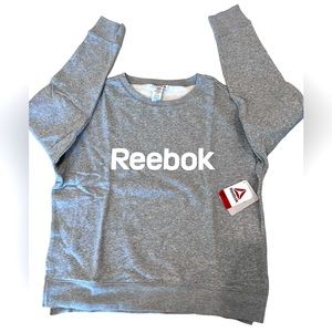 Reebok. NWT. Large. Women's. Gray. Sweatshirt